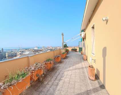 Appartamento Vendita Genova Via Nino Ronco Sampierdarena Attico Panoramico 9 Vani vista 360 gradi 